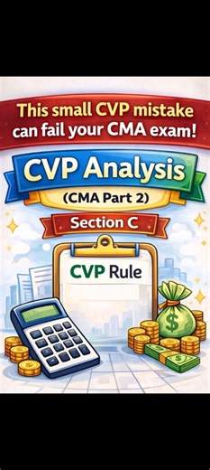 CMA Part 2 CVP Analysis – 3 Rules to Avoid Mistakes #cmausa #uscma #cmaexamtips #shorts #analysis
