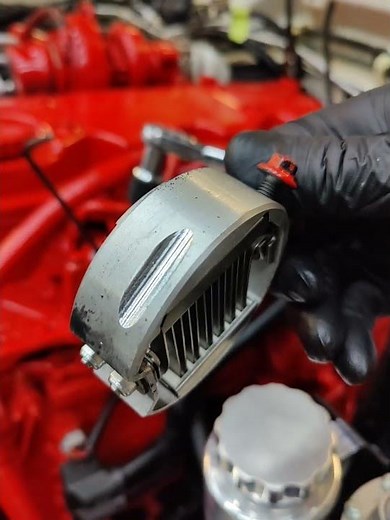 Removing Cummins air intake heater #cummins #drillingandtapping