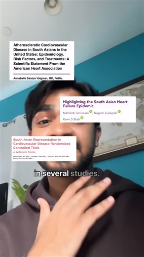Vinit Majmudar on Instagram: "As a South Asian, this is something I think about a lot. In our culture, heart disease is so common that it almost feels expected. It’s “in the family,” it shows up early, and somehow we normalize it instead of questioning why. At the same time, many of us grow up being told we’re healthy as long as we’re not overweight, even when that doesn’t tell the whole story. Ive even heard the opposite! Not being ‘husky’ is seen as unhealthy too! C’mon we all know those aunti