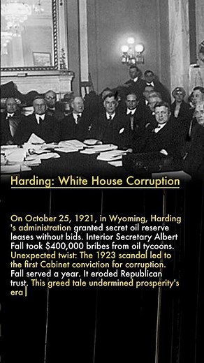 🛢️ Teapot Dome Scandal: Oil for Bribes 🛢️💰