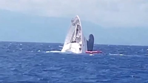 Video captures the moment 160-foot ‘007’ superyacht sinks in Greece