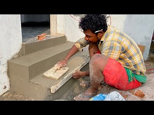 Plastering Techniques_Brick Stairs Perfect Plaster for Construction| House Stairs Design