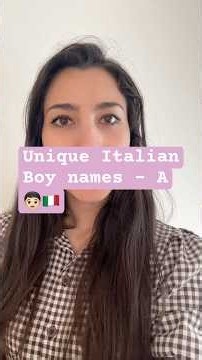 Unique Italian boy names starting with A #learnitalian #italianteacher #fyp #italiannames