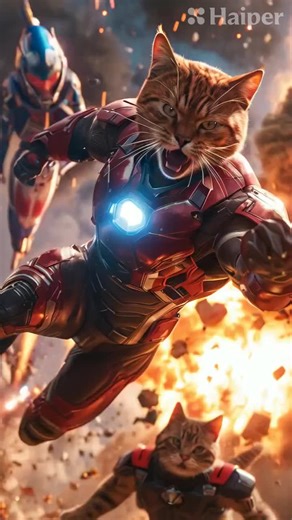 Iron Man Cat AI Art Compilation