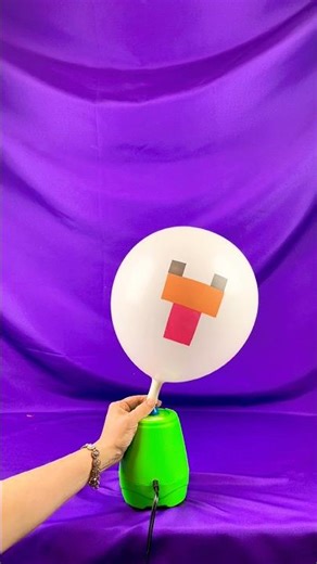 Inflating & deflating Minecraft Balloons! #shorts