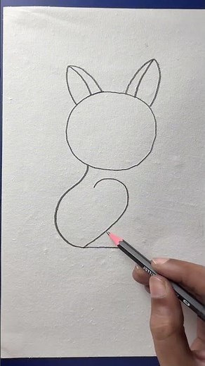 How to draw a rabbit with number 2