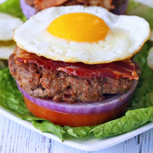 Juicy Bacon Burger Recipe - Healthy Recipes Blog
