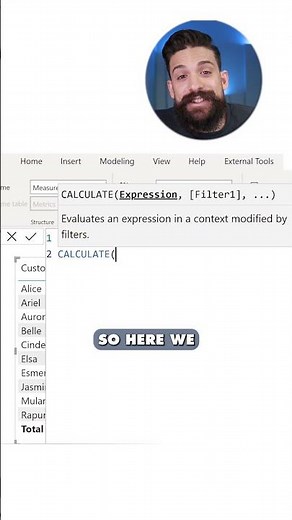 DAX Basics: Filter CONTEXT & Calculate | Power BI Part 1 #PowerBI #design #shorts