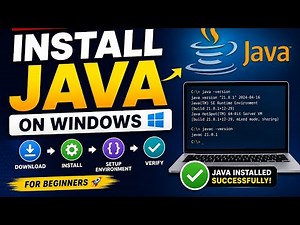 How to Install Java JDK on Windows (2026) | Step-by-Step for Beginners