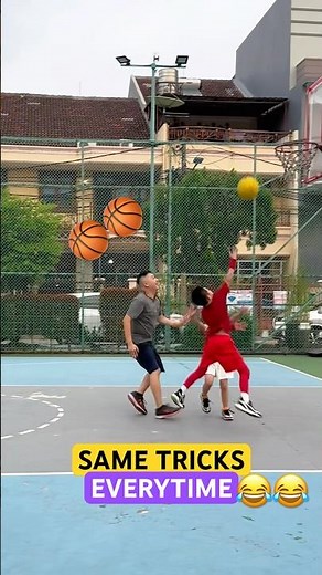 Bro kept falling to the same tricks 😅😂 KIDS BASKETBALL TRAINING #shorts #ballislife