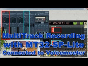 Voicemeeter Demo: How to use MT32SPLite to perform a MultiTrack Recording by the Virtual Insert.