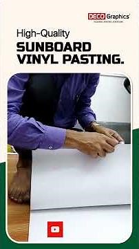 How to Paste Vinyl on Sunboard | Easy Step-by-Step Guide | #vinylpasting | #decographics