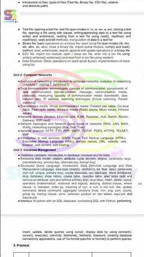 class 12 cbse Computer science 083 new syllabus Computer science 2025-26 #computerscience #cbse