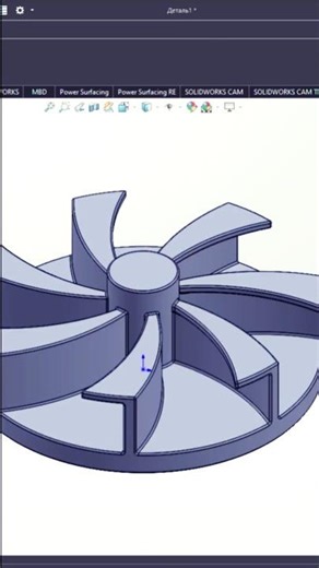 Impeller 3d modeling in Solidworks #3dmodeling