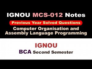 [MCS 012 Previous Year Question Paper] [MCS 012 Solved Question Paper] [MCS 012 Important Questions]