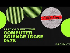 IGCSE COMPUTER SCIENCE|TRICKY QUESTIONS TO SOLVE|CLEAR EXPLANATION|0478|BONUS VIDEO|GET A* IN IGCSE