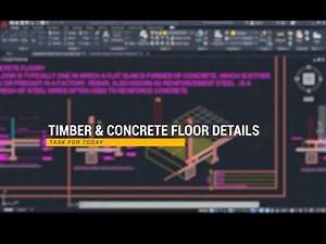 AutoCAD: Timber & Concrete Floor Details