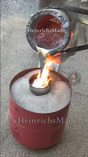 Lost Foam Metal Casting process #diy #metalcasting #metal