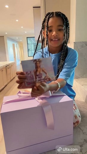 Khloe Kardashian's Daughter True Thompson Unboxing Her Mom NEW Fragrance 'Almost Always' | Celebrity Stars