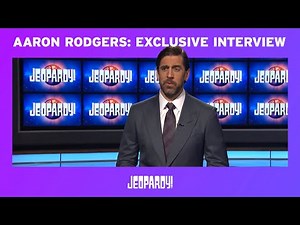 Aaron Rodgers Jeopardy! Guest Host Exclusive Interview | JEOPARDY!