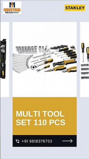 🔧 Power in Your Hands!Introducing the Stanley 110 pc Multi Tool Set (STMT81243)