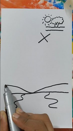 How To Draw forest Step by Step #shorts #shortsfeed