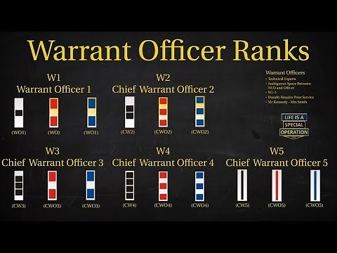 US Military (All Branches) WARRANT OFFICER RANKS Explained - What is a Chief Warrant Officer?