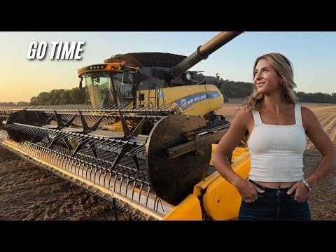 It’s Harvest Time! Our HUGE New Holland CR8.90 Hits the Field