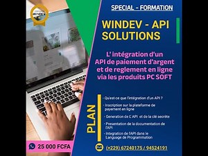 FORMATION WINDEV : INTEGRATION D' UN API DE PAYEMENT EN LIGNE VIA LES PRODUITS PCSOFT