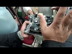 Desktop computer cooling fan setup