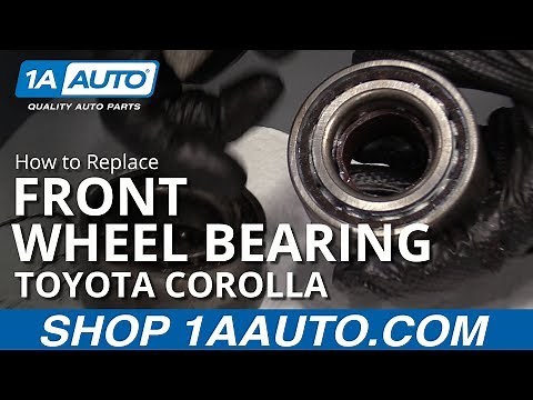 How to Replace Front Wheel Bearing 88-02 Toyota Corolla