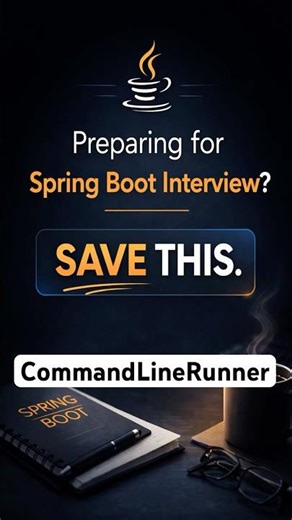 What is CommandLineRunner in Spring Boot | Most Asked Java Interview Questions #java #interviewquest