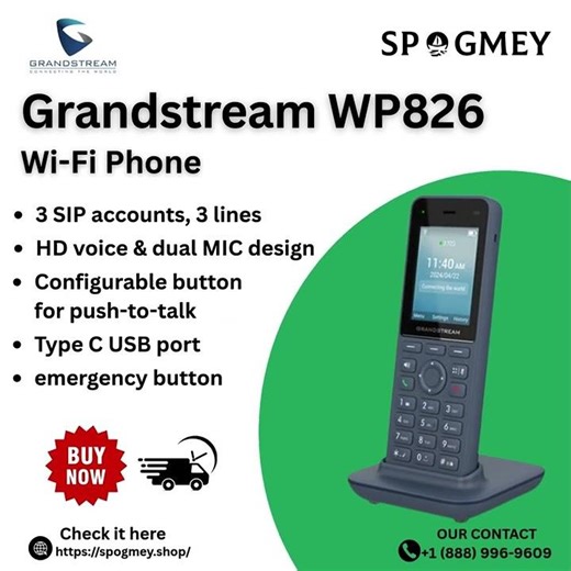 Grandstream WP826 Wi-Fi Phone #grandstream #spogmey #tech #smartphone