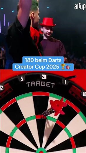 Paul wirft eine 180 beim Darts Creator Cup 2025