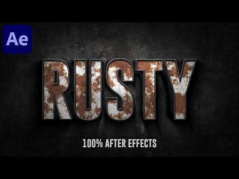 Cinematic Rust Title FX in After Effects - After Effects Tutorial | No Plugins Required