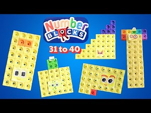 Numberblocks 31–40 Building Fun with MathLink Cubes | CBeebies Numberblocks using MathLink Cubes