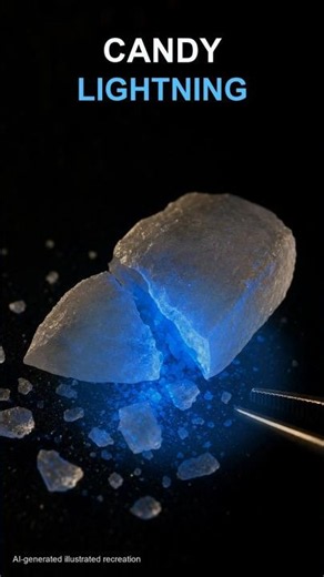 This Candy Flashes Like Lightning When It Cracks