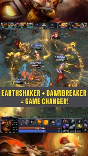 Earthshaker + Dawnbreaker = Game Changer! #mobilelegends #dota2 #mlbb