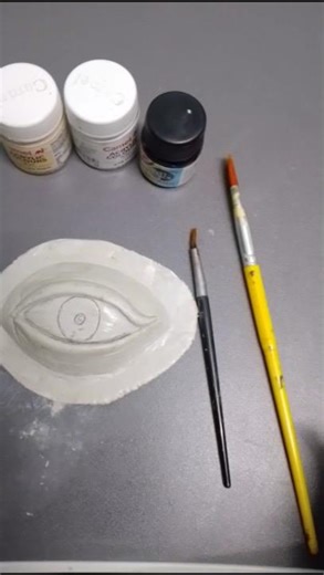 How to make eye with clay👁️#youtubeshorts #clayart #newvideo #trending