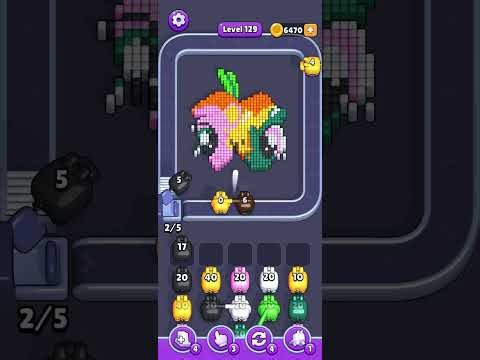 Apple face blocked at 129 😬 Tough one! #PixelFlow #level129