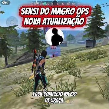 SENSI DO MAGRO OPS NOVA ATUALIZAÇÃO 😈🔥 #freefire #hipfiresensitivity #ff #magroops