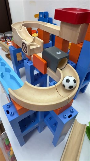 マーブルランレース Trix Track and HABA mixed course 42 #マーブルラン #marblerun #marblesrace #ビー玉転がし #TrixTrack