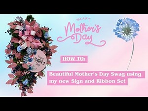 Mother’s Day Swag with Evergreen Base |Crafting with Hard Working Mom |How to DIY