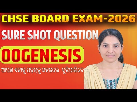 Oogenesis ||CHSE Odisha Class 12 Biology Long Qns | NEET 2026 Most Expected Concept”