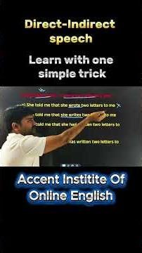 Direct to Indirect Speech in 30 Seconds | Super Easy Trick | Learn English Easily | Spoken English |