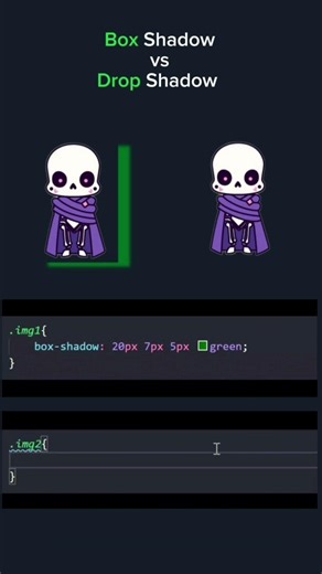 Box Shadow vs Drop Shadow – What’s the REAL Difference? 😳🎨 | #Shorts