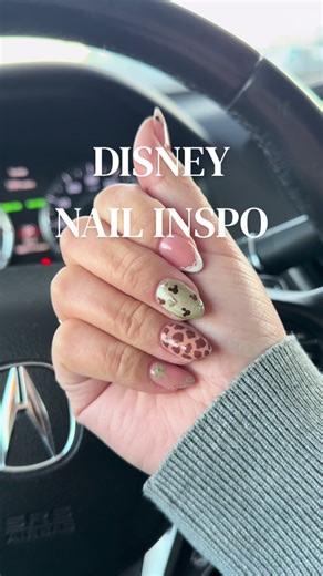 Disney nails 🤎🦒🎀 #disneynails #disneynailinspo #nailinspo #nailinspiration #disneyland