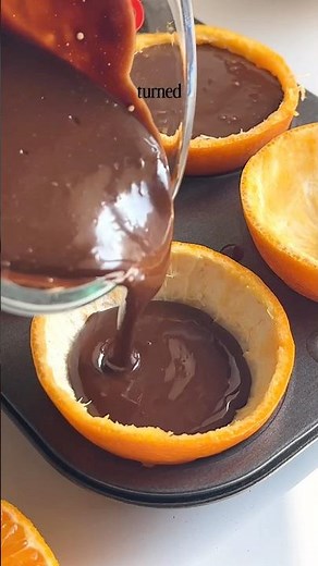 Chocolate orange mousse 🧡🍫 #youtubeshorts