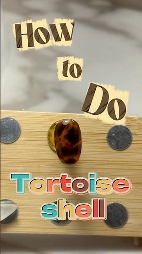 Tortoise shell tutorial 🐢 #nails #nailarttutorial #nailart #fallnails