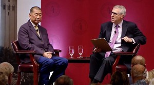 108K views · 717 reactions | Democracy and freedom currently hang by a thread in Hong Kong. How much longer will China tolerate dissent before violently crushing the protests? What is America's role and responsibility in the fight to save liberty in Hong Kong? Recorded on October 20, 2019. Watch now: https://www.hoover.org/research/jimmy-lai-and-fight-freedom-hong-kong | Uncommon Knowledge | Facebook